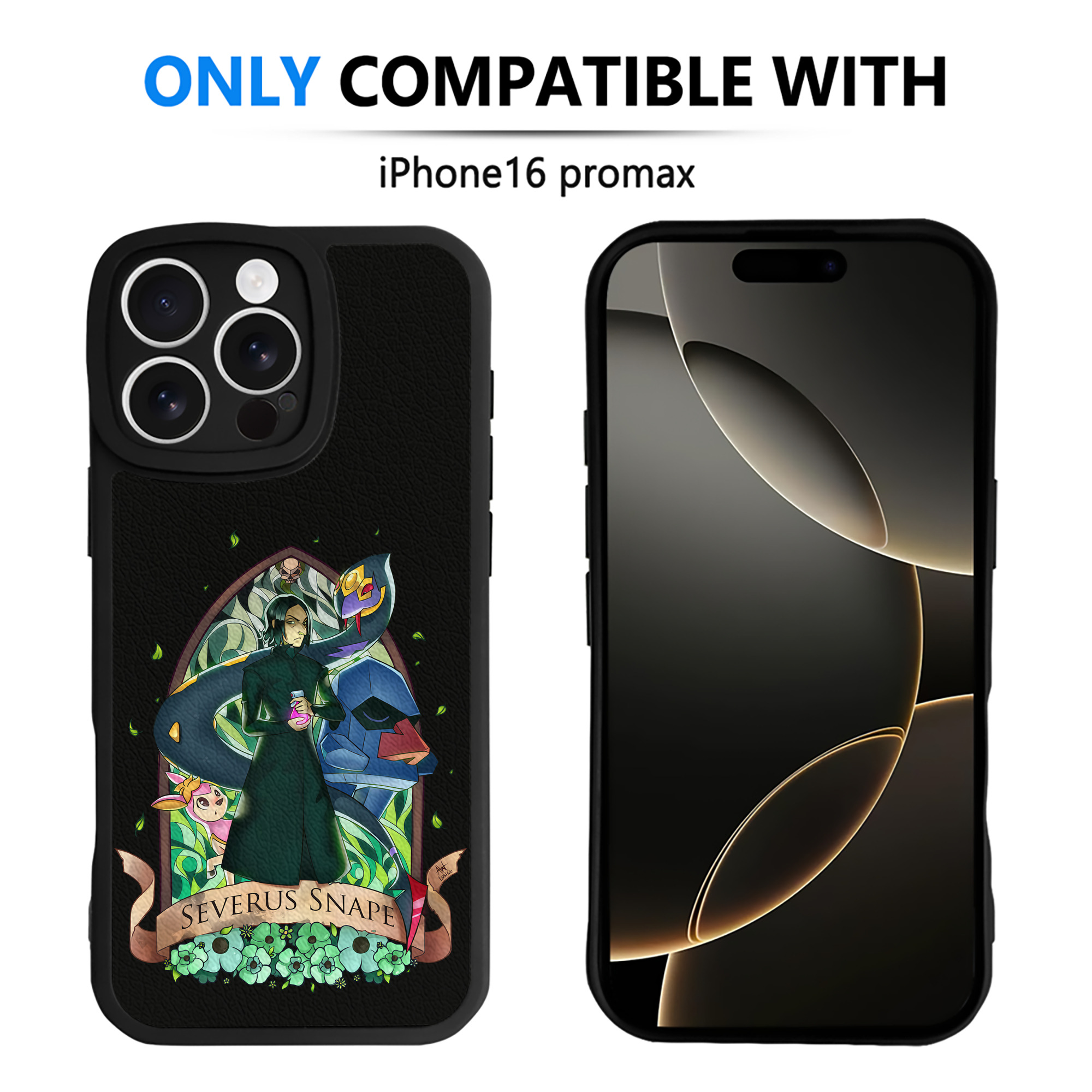 （画像用） Harry Potter ハリー・ポッターシリーズ 【iPhone 16シリーズ対応】シリコンスマホケース（レザー調） 材質：シリコン
